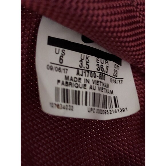 NIKE SF Air Force 1 Mid Women's Shoe Sneaker Boot Wine AJ1700-600 Size 6 - Picture 6 of 6